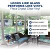 Flexa Crystal Clear Vinyl 30 Gauge (54" Wide) 5 Yards Long | Double Polished Marine Grade Vinyl | Waterproof, UV Resistant, CPSIA Compliant | Flexible Plastic for Porch Enclosure, Windows, Covers view 3