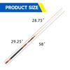 GSE Games & Sports Expert 58" 2-Piece Canadian Maple Hardwood Billiard Pool Cue Sticks for Men/Women, Great for House or Commercial/Bar Use (Brown, 21 Oz) view 3