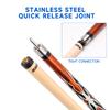 GSE Games & Sports Expert 58" 2-Piece Canadian Maple Hardwood Billiard Pool Cue Sticks for Men/Women, Great for House or Commercial/Bar Use (Brown, 21 Oz) view 4