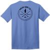 Koloa Surf Company Looking for Waves Logo Heavy Cotton Tee, Carolina Blue/Black, 4X-Large Tall view 2