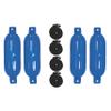 Extreme Max 3006.7495 BoatTector Inflatable Fender Value 4-Pack - 6.5" x 22", Blue view 1