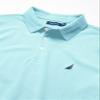 Nautica mens Short Sleeve Solid Stretch Cotton Pique Polo Shirt, Bright Aqua, Large US view 2