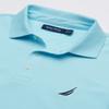 Nautica mens Short Sleeve Solid Stretch Cotton Pique Polo Shirt, Bright Aqua, Large US view 3