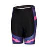 Uriah Women's Cycling Shorts 3D Coolmax Gel Padded Pink Purple Size 4XL(CN) view 1
