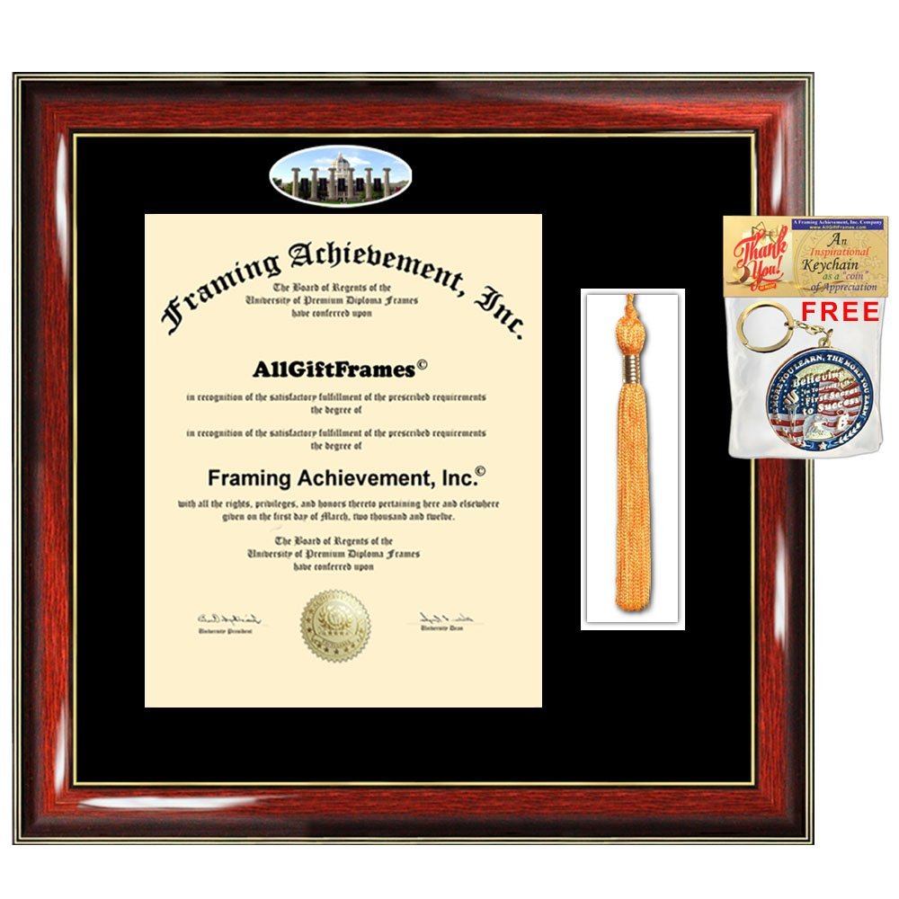 AllGiftFrames College Tassel Diploma Frame University of Missouri Columbia Degree School Campus Photo Custom Tassel Holder Degree Double Framing Graduation Gift Bachelor Master Doctorate PHD