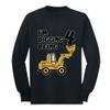 Tstars 4th Birthday Construction Truck Shirt - I'm Digging Being 4 Long Sleeve Tee for Toddler Boys & Kids 3T Black view 1
