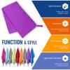 VENTURE 4TH Microfiber Travel Towel - Sports Towel: Quick Dry Towels for Gym, Beach, Camping, Backpacking, Swimming - 6 Foot Long (Purple-Gray XL) view 3