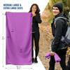 VENTURE 4TH Microfiber Travel Towel - Sports Towel: Quick Dry Towels for Gym, Beach, Camping, Backpacking, Swimming - 6 Foot Long (Purple-Gray XL) view 4