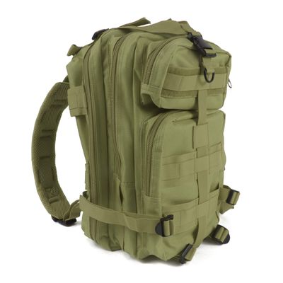 MediTac Tactical Assault Pack - First Aid Rucksack - 18" Military MOLLE Backpack - Olive Drab