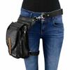 Milwaukee Leather MP8899 Black Conceal and Carry Leather Thigh Bag with Waist Belt - One Size view 1
