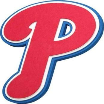 FANFAVE MLB Philadelphia Phillies Magnet3D Foam Magnet, Team Colors, One Size