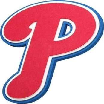 FANFAVE MLB Philadelphia Phillies Magnet3D Foam Magnet, Team Colors, One Size