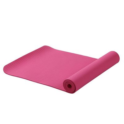 Non Slip Durable TPE - Lightweight - Eco-Friendly - Pilates Yoga Mat with Strap-Pink