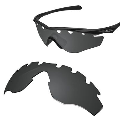 Glintbay 100% Precise-Fit Replacement Sunglass Lenses for Oakley M2 Frame Vented OO9212 - Polarized Advanced Black