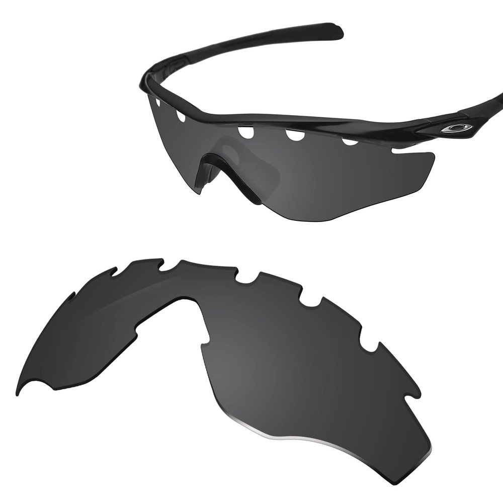 Glintbay 100% Precise-Fit Replacement Sunglass Lenses for Oakley M2 Frame Vented OO9212 - Polarized Advanced Black