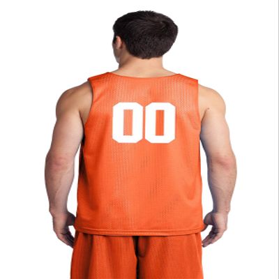 Custom Basketball Reversible Jersey Both Sides - Numbers Only On Back of Both Sides (X-Large, Orange)
