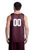 Custom Basketball Reversible Jersey Both Sides - Numbers Only On Back of Both Sides (XXXX-Large, Maroon) view 1