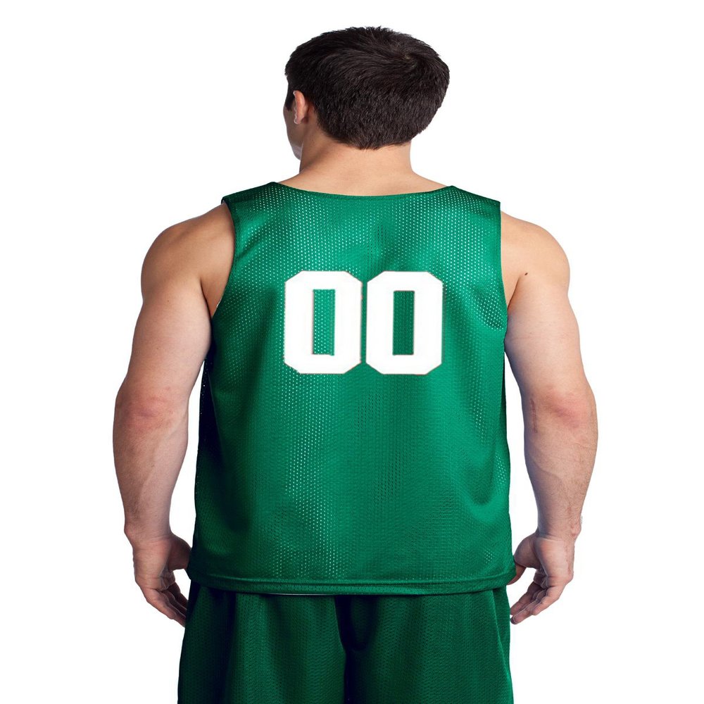 Custom Basketball Reversible Jersey Both Sides - Numbers Only On Back of Both Sides (XXX-Large, Kelly Green)