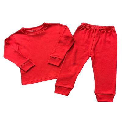 Monag Toddler Long Sleeve Tee & Trouser Set (4Y, Red)