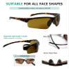 Eyekepper TR90 Unbreakable Sports Half-Rimless Bifocal Sunglasses Baseball Running Fishing Driving Golf Softball Hiking Matte Tortoise Frame Brown Lens +2.5 view 4
