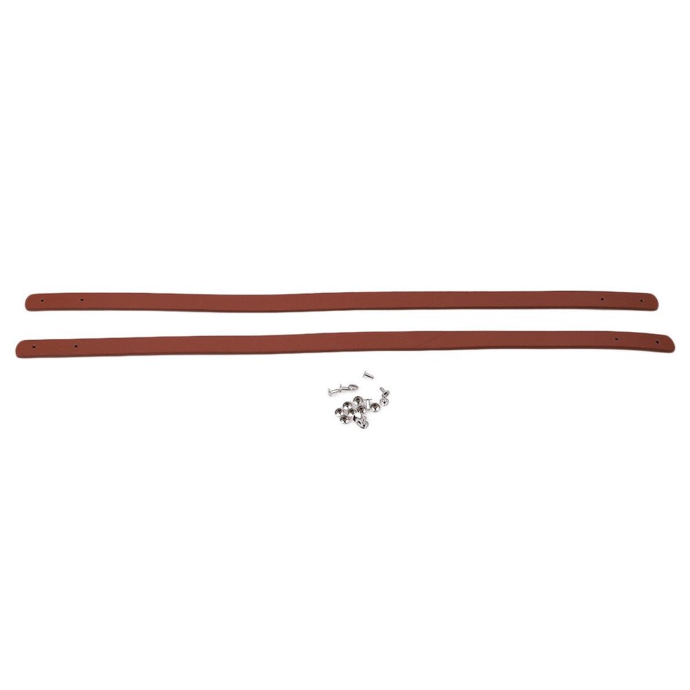 CH 2pcs / pair Women Girls Detachable PU Leather Bag Strap Belt Handle Shoulder Bag Accessories Belt Handbag Strap (Color1)