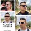 Eyekepper TR90 Unbreakable Sports Half-Rimless Bifocal Sunglasses Baseball Running Fishing Driving Golf Softball Hiking White Frame Grey Lens +1.25 view 2