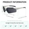 Eyekepper TR90 Unbreakable Sports Half-Rimless Bifocal Sunglasses Baseball Running Fishing Driving Golf Softball Hiking White Frame Grey Lens +1.25 view 3