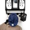 Stasdock Hang-On Add-On for Wall Mount Bike Storage | Extra Bike Gear Organizer Attachment | Accessory Race Bike Wall Rack | Store Helmet, Jacket & More (Happy Black) view 2