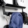 Stasdock Hang-On Add-On for Wall Mount Bike Storage | Extra Bike Gear Organizer Attachment | Accessory Race Bike Wall Rack | Store Helmet, Jacket & More (Happy Black) view 3