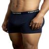 TOP PRO Men's Comfortable Cotton Stretch Boxer Briefs Underwear (Pack of 2) (M, Navy) view 2