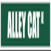 Alley Cat Green Street Sign Decal Sticker 8x2 view 1