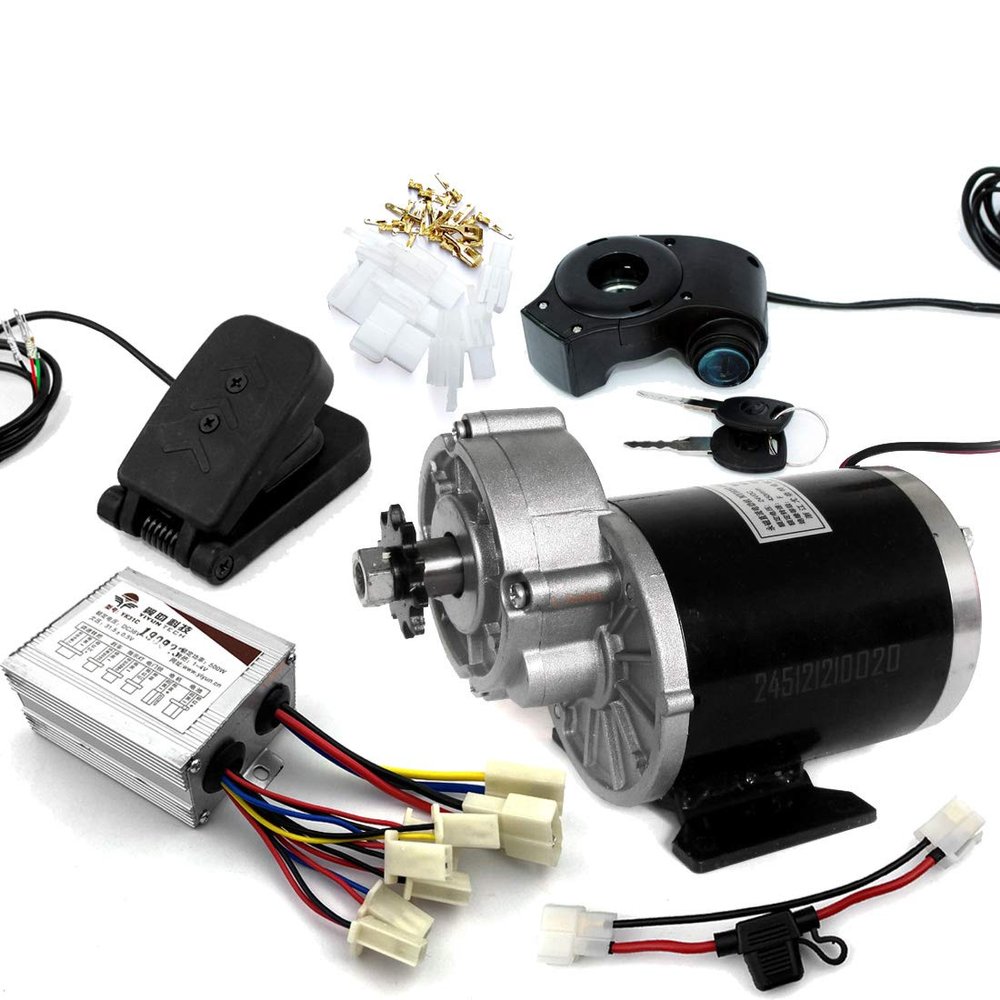 24V36V48V 450W Trike Motor Pedicab Trishaw Tricycle Motor Cart Brushed DC Motor Three-Wheeled Vehicle (36V Pedal kit)