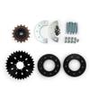 Bicycle Spoke Chain Wheel Bike Rear Wheel 32T Sprocket for Our Left Drive Motor Kit 16T Freewheel with Adapter for Motor MY1016Z (kit 2) view 1