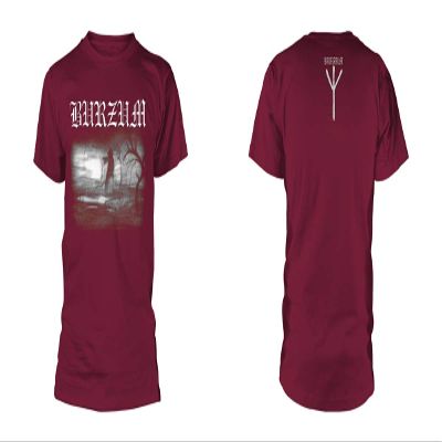 Burzum Men's Aske 2013 (Maroon) T-Shirt XX-Large Red