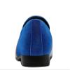 Amali Monarch Men's Loafers Slip On Shoes  Formal Dress Shoes for Men - Designer Velvet Smoking Driving Moccasins with Rhinestone Strap view 4