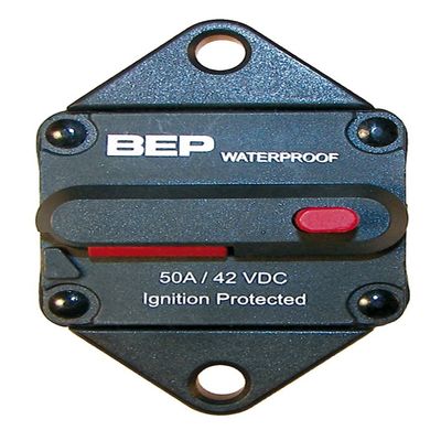 BEP Marinco 185080P011 CB - 80A HD SWITCHABLE Reset - Panel Mount