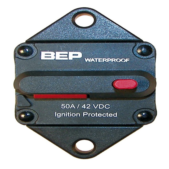 BEP Marinco 185080P011 CB - 80A HD SWITCHABLE Reset - Panel Mount