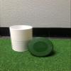 6" Putting Green Cup- USGA Regulation 4.25- Aluminum- Ivory and Green Golf Cup Cover view 2