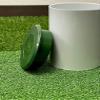 6" Putting Green Cup- USGA Regulation 4.25- Aluminum- Ivory and Green Golf Cup Cover view 3