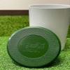 6" Putting Green Cup- USGA Regulation 4.25- Aluminum- Ivory and Green Golf Cup Cover view 4