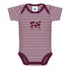 Creative Knitwear Morehouse College Tigers Striped Baby Bodysuit Maroon/White view 1