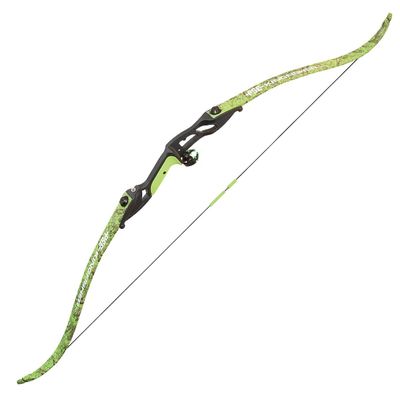 PSE Kingfisher Bowfishing Recurve Bow, Flo Green DK'd Camo, Right Hand (35)