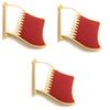 3 Qatar Flag Lapel Pins - Enamel International Tie & Hat Badges - Perfect Souvenir Pins Made of Durable Metal (3 Qatar Pins) view 1