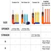 Gunn & Moore GM Kids Cricket Rubber Grip Bat | Striker | Moulded Plastic All-Weather | for Children Ages 8-11, Orange view 2