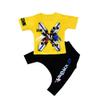 FTSUCQ Boys Sports Tracksuits Activewear Dancing Shirt Top + Middle Pants,Yellow 130 view 3