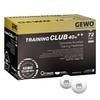 GEWO Unisex - Adult Ball Training Club 40+ Table Tennis Ball, White, 72 Balls view 1