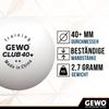 GEWO Unisex - Adult Ball Training Club 40+ Table Tennis Ball, White, 72 Balls view 3