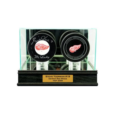 Double Puck Display Case with Engraving
