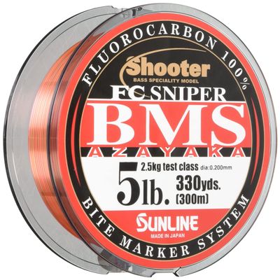 SUNLINE Fluorocarbon Line Shooter FC Sniper BMS AZAYAKA 984.1 ft (300 m), 5 lbs (5 Colors