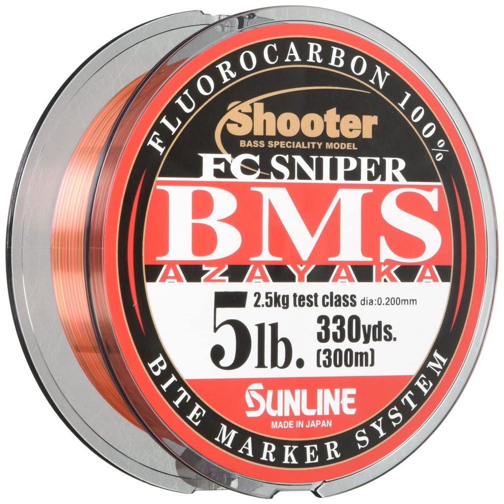 SUNLINE Fluorocarbon Line Shooter FC Sniper BMS AZAYAKA 984.1 ft (300 m), 5 lbs (5 Colors